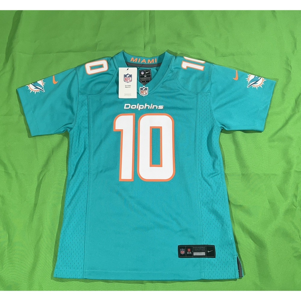 Nike On Field Miami Dolphins Tyreek Hill #10 Jersey Youth Size Medium (M 10/12)
